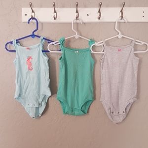 3 spaghetti strap onsies